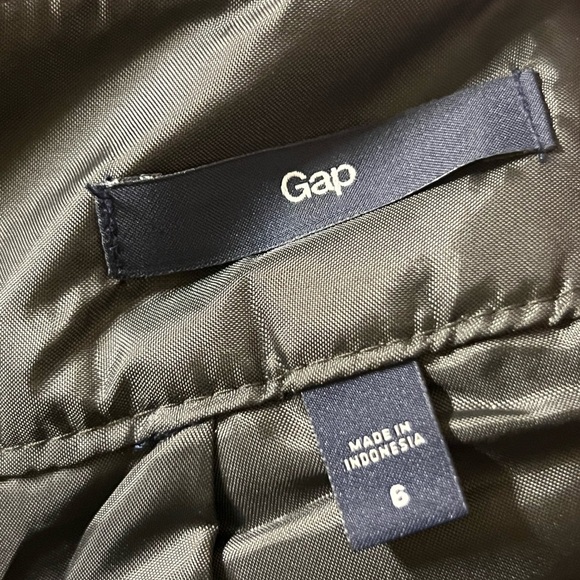 Gap Plaid Wool Y2K Mini Skirt Gray School Girl Academia Preppy Lined Size 6 - Picture 6 of 7